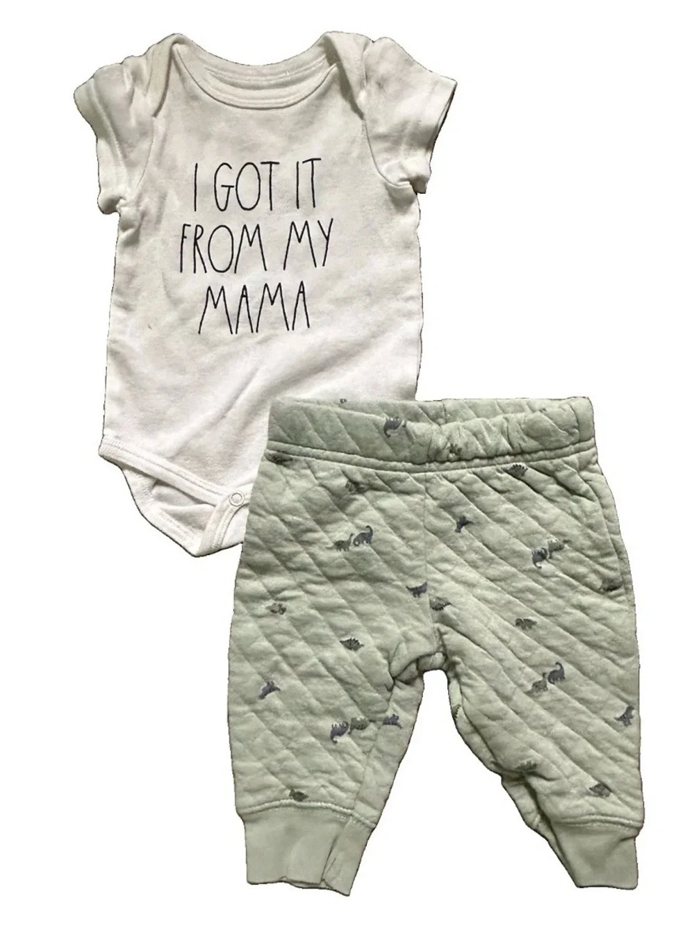Baby Clothing Bodysuits Pants Stripes Animals Size 0-3 Months